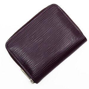 Louis Vuitton Epi Zippy Wallet Leather Cassis